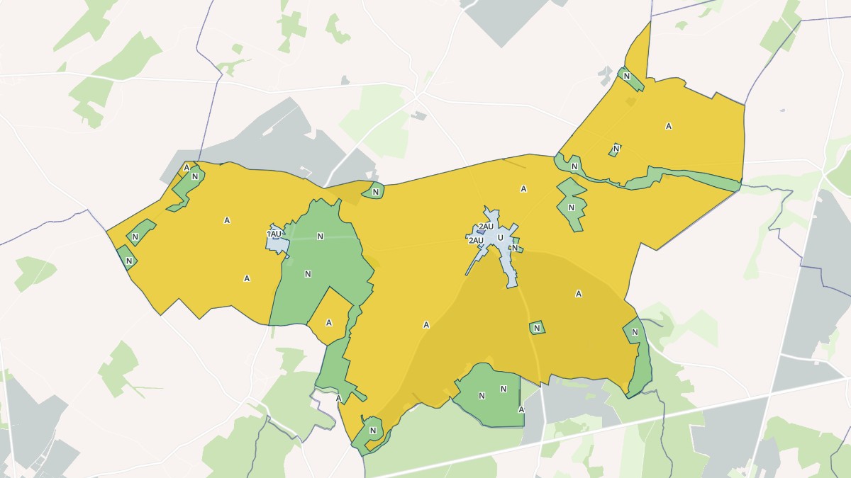 Aperçu cartographique de Étréchy, centré sur la commune