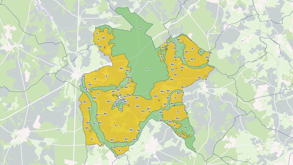 Aperçu cartographique de Ivoy-le-Pré, centré sur la commune