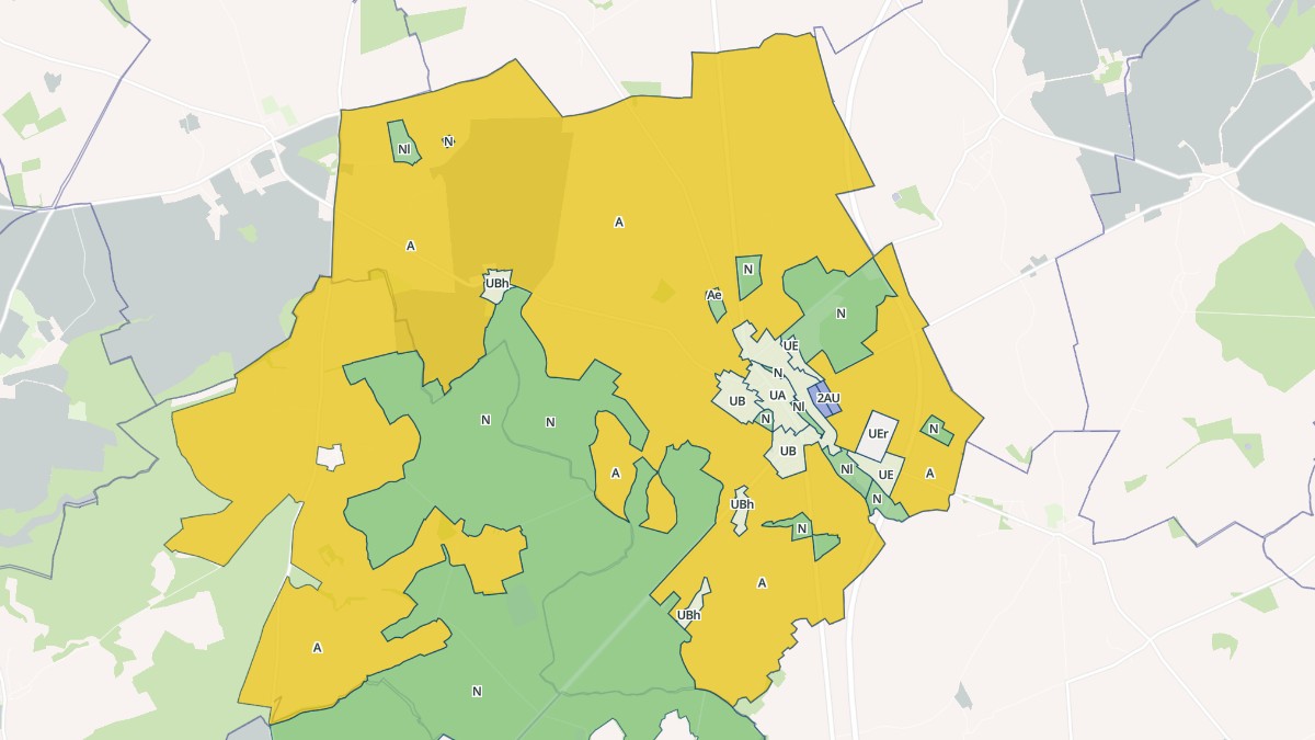 Aperçu cartographique de Levet, centré sur la commune