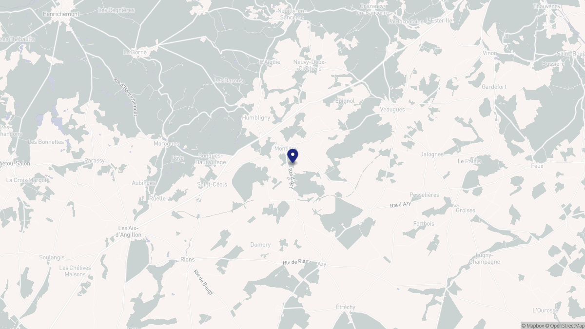 Aperçu cartographique de Montigny, centré sur la commune