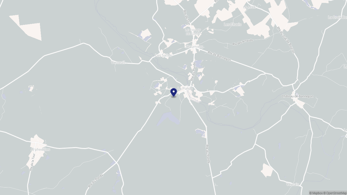 Aperçu cartographique de Le Pondy, centré sur la commune