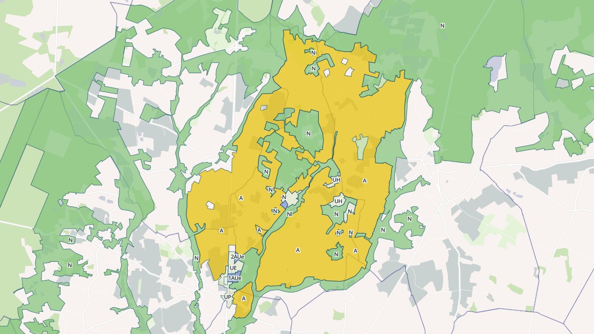Aperçu cartographique de Quantilly, centré sur la commune