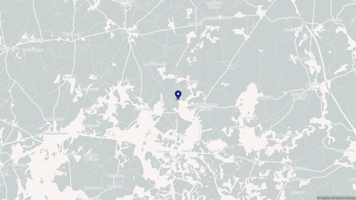 Aperçu cartographique de Reigny, centré sur la commune