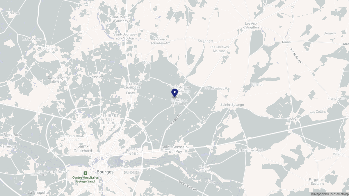 Aperçu cartographique de Saint-Michel-de-Volangis, centré sur la commune