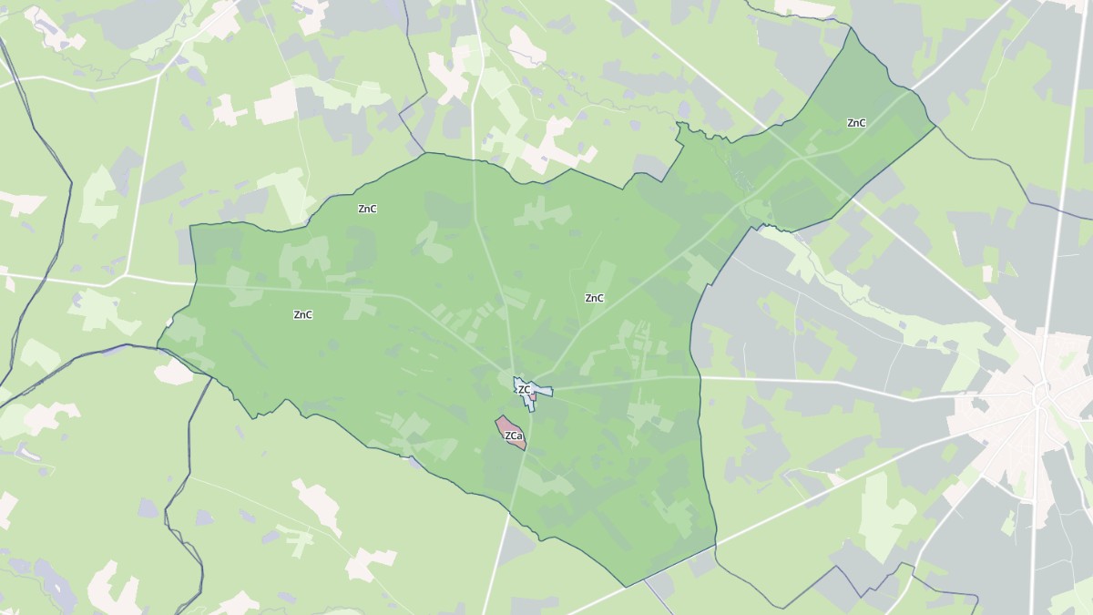 Aperçu cartographique de Sainte-Montaine, centré sur la commune