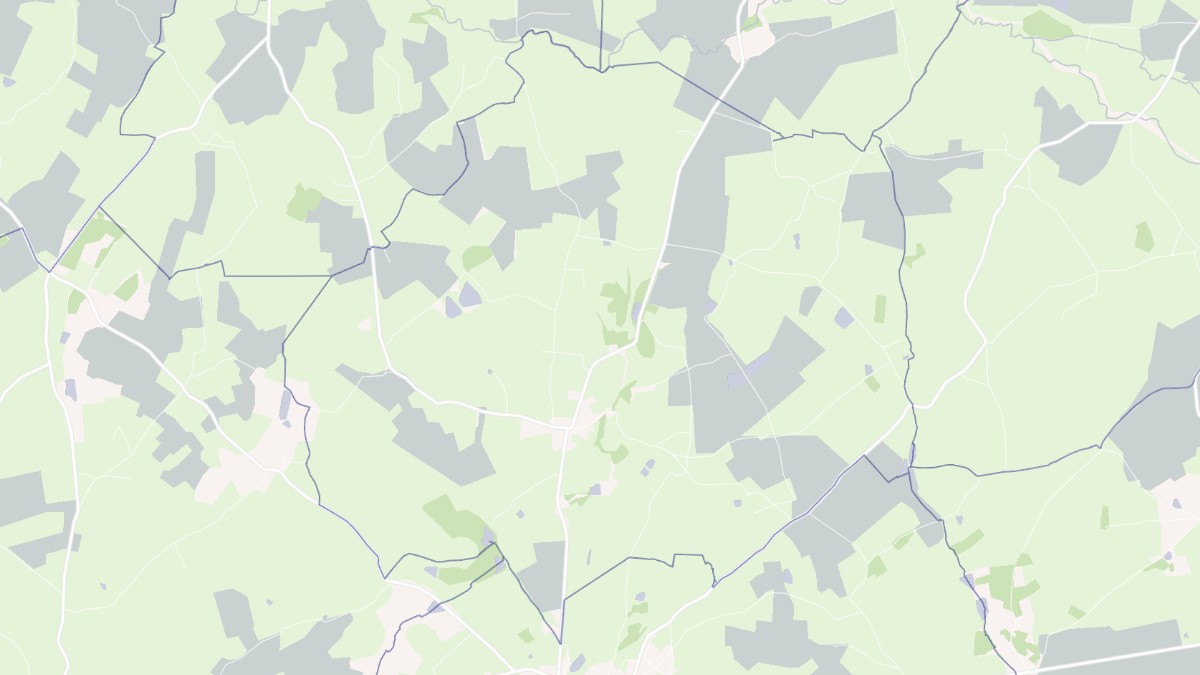 Aperçu cartographique de Saint-Pierre-les-Bois, centré sur la commune