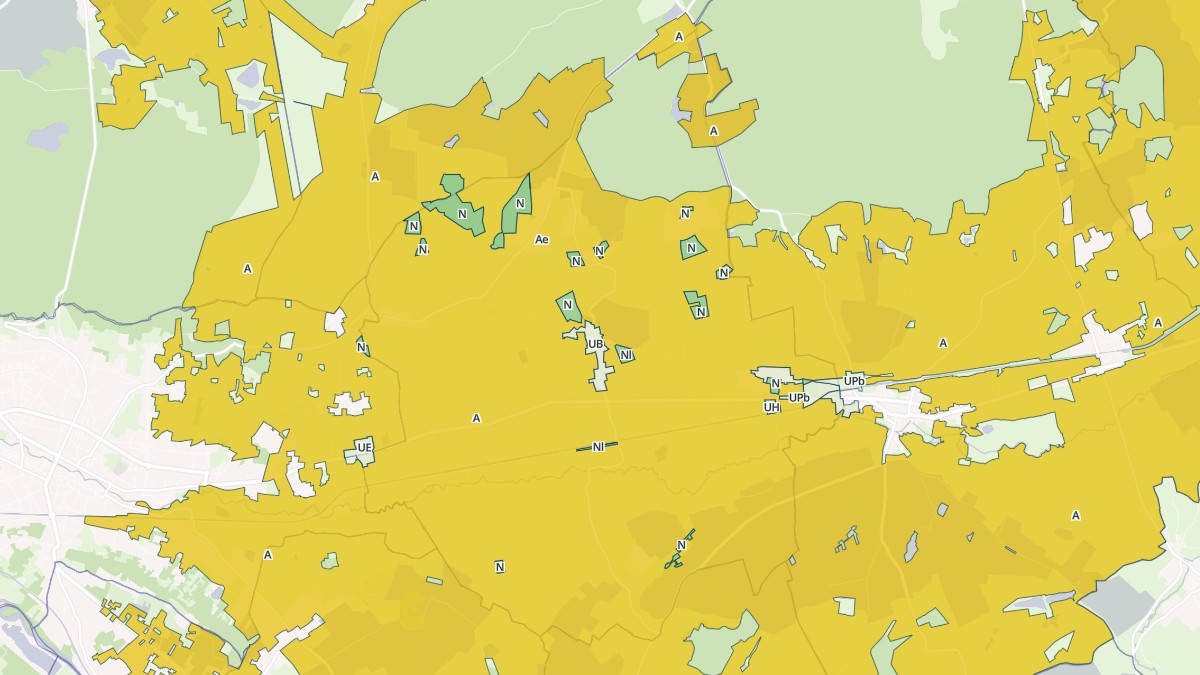 Aperçu cartographique de Saint-Pierre-les-Étieux, centré sur la commune