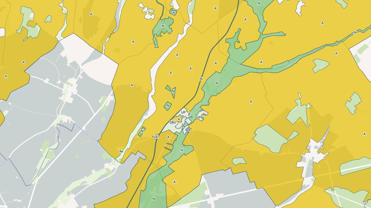 Aperçu cartographique de Sainte-Solange, centré sur la commune