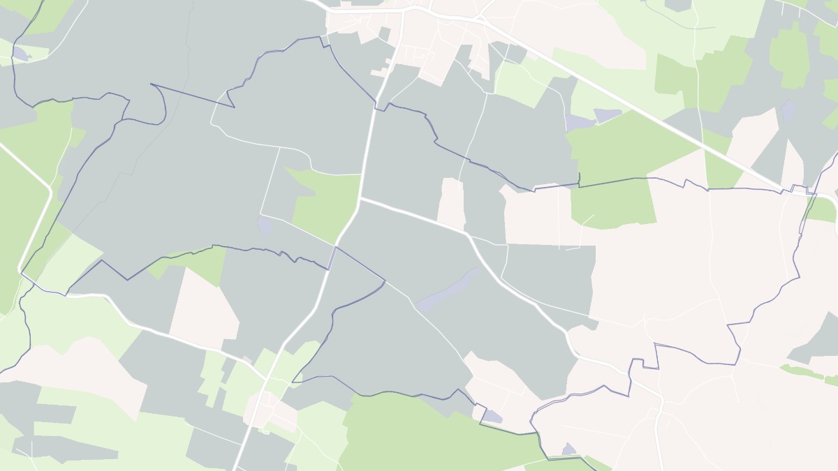 Aperçu cartographique de Tendron, centré sur la commune