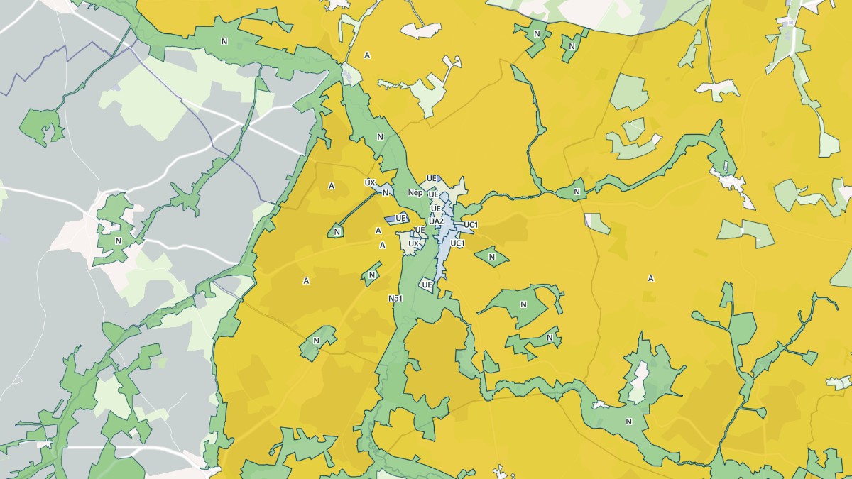 Aperçu cartographique de Vailly-sur-Sauldre, centré sur la commune