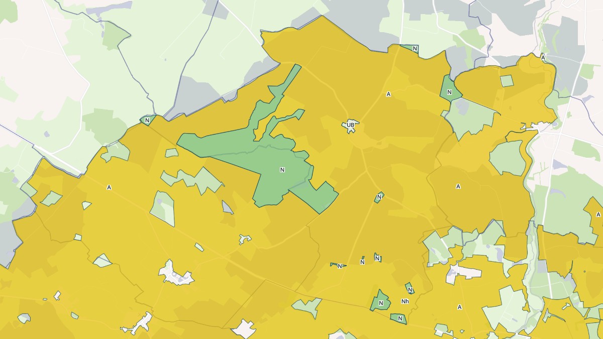 Aperçu cartographique de Vereaux, centré sur la commune