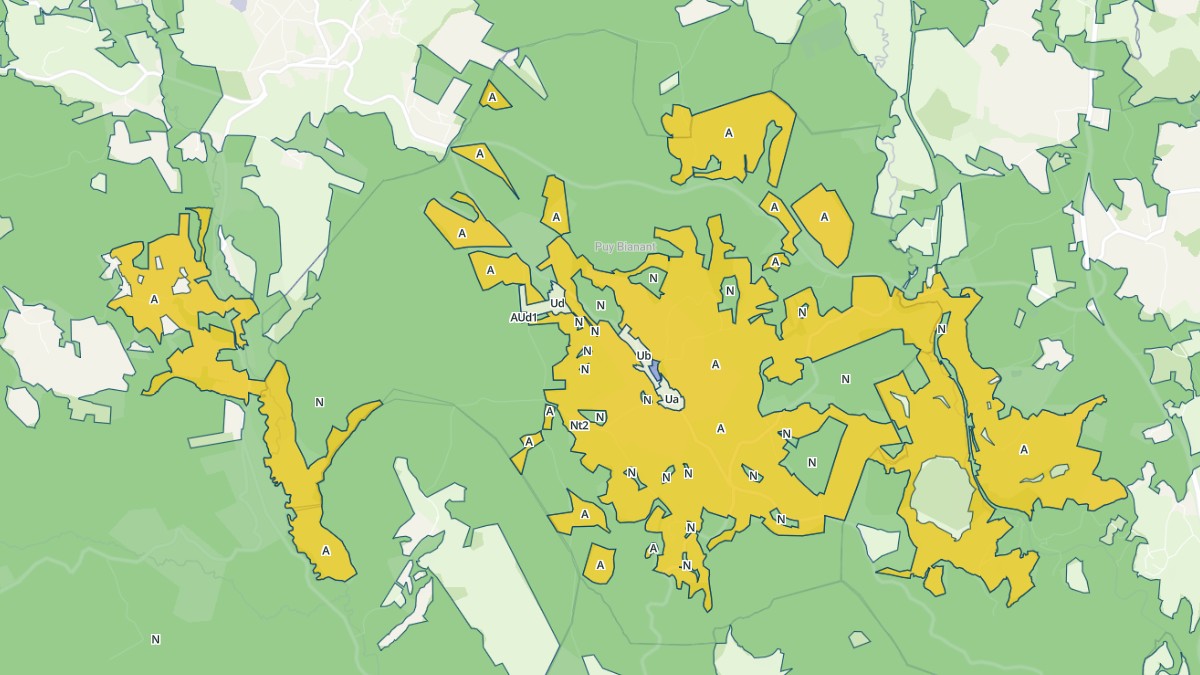 Aperçu cartographique de Bellechassagne, centré sur la commune