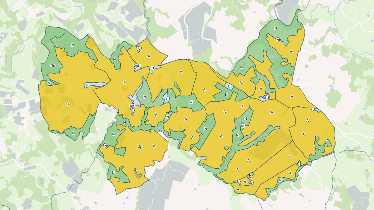 Aperçu cartographique de Beyssenac, centré sur la commune