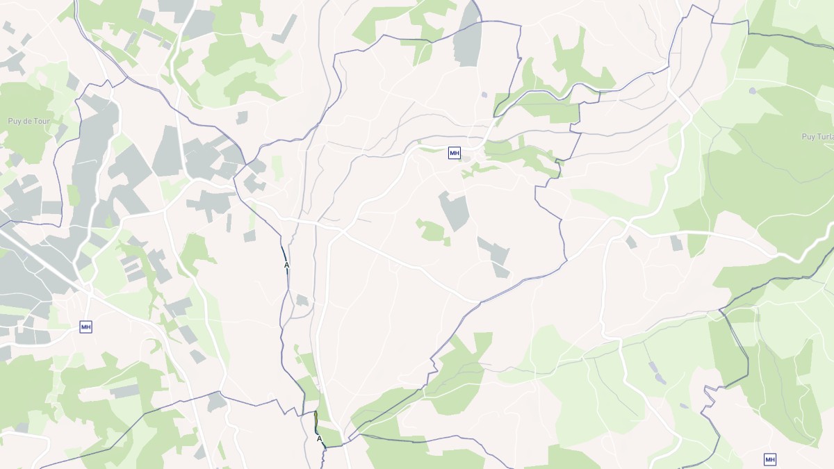 Aperçu cartographique de La Chapelle-aux-Saints, centré sur la commune