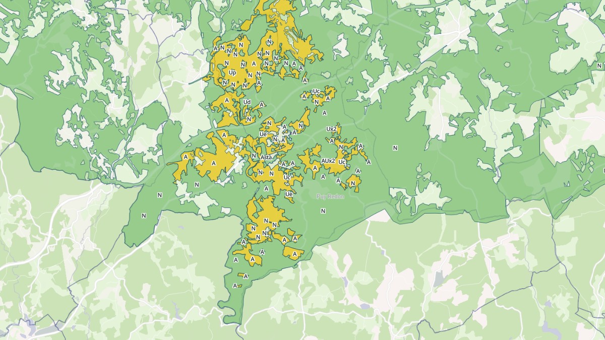 Aperçu cartographique de Combressol, centré sur la commune