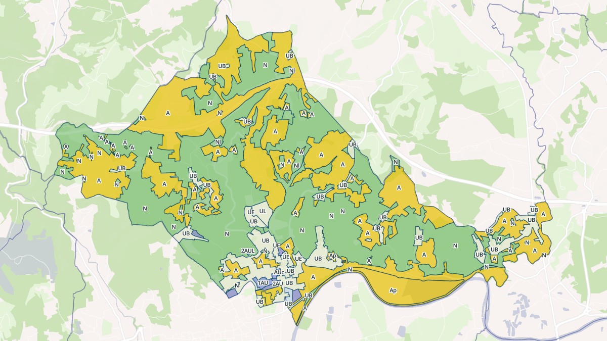 Aperçu cartographique de Cublac, centré sur la commune