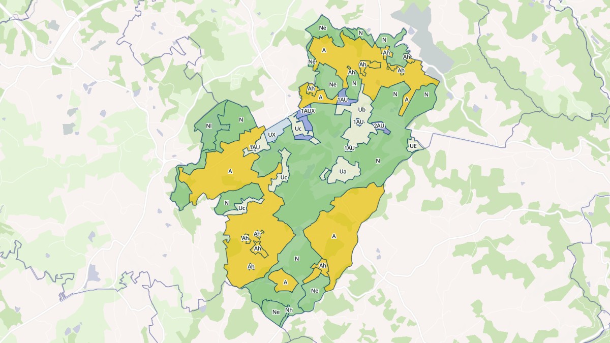 Aperçu cartographique de Favars, centré sur la commune