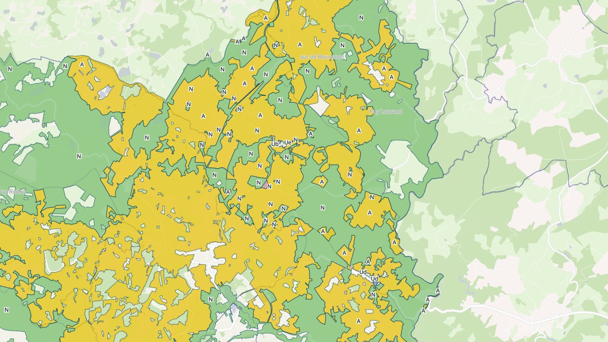 Aperçu cartographique de Feyt, centré sur la commune