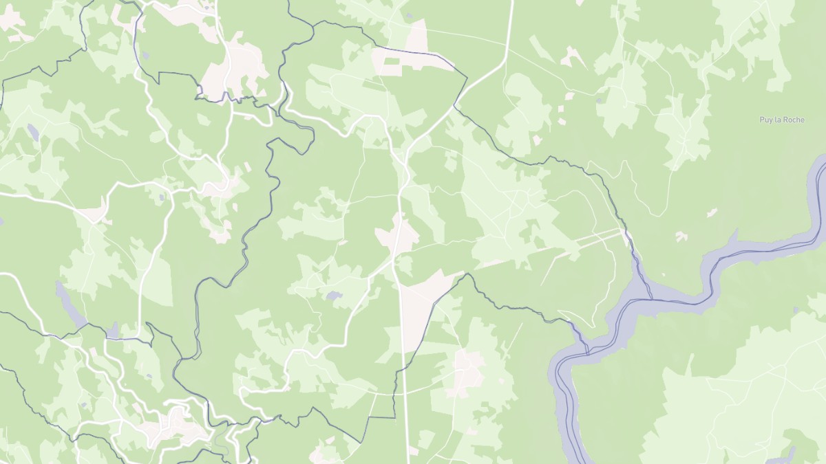 Aperçu cartographique de Gros-Chastang, centré sur la commune