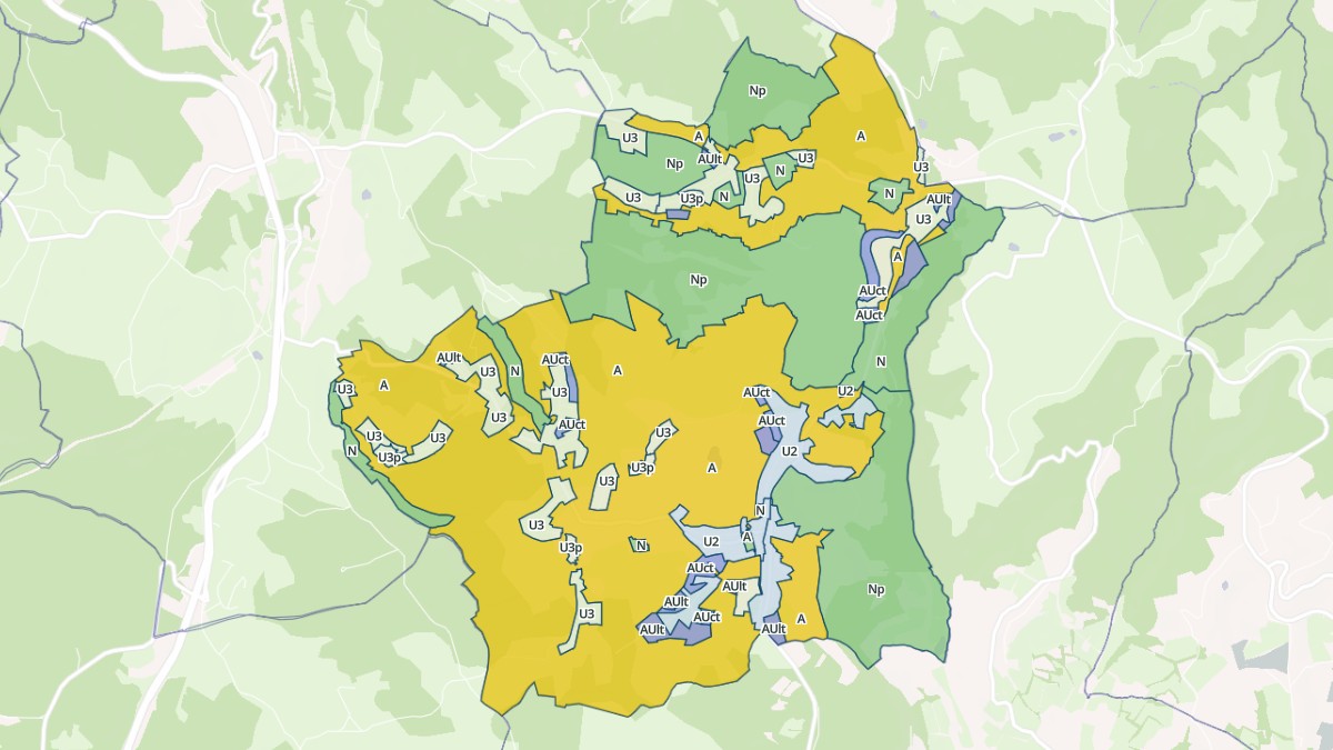 Aperçu cartographique de Jugeals-Nazareth, centré sur la commune