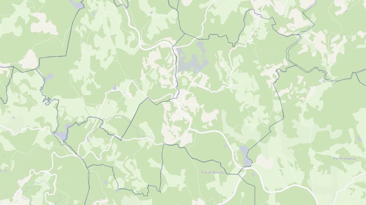 Aperçu cartographique de Lacelle, centré sur la commune