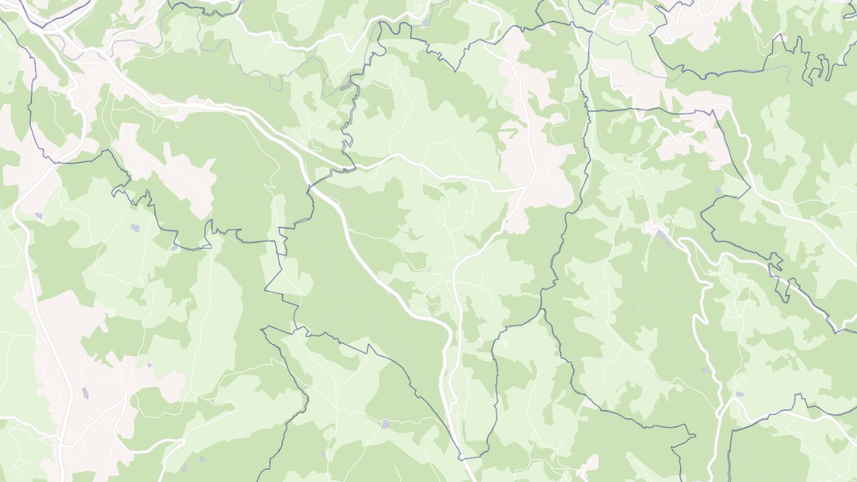 Aperçu cartographique de Ladignac-sur-Rondelles, centré sur la commune