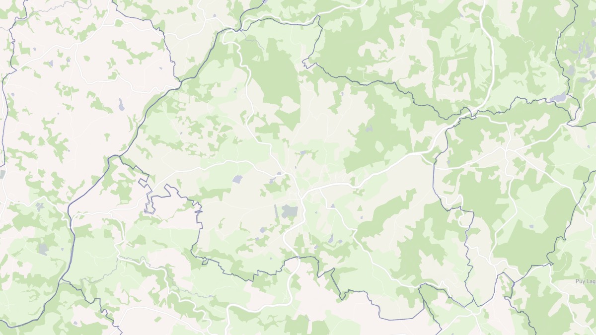 Aperçu cartographique de Le Lonzac, centré sur la commune