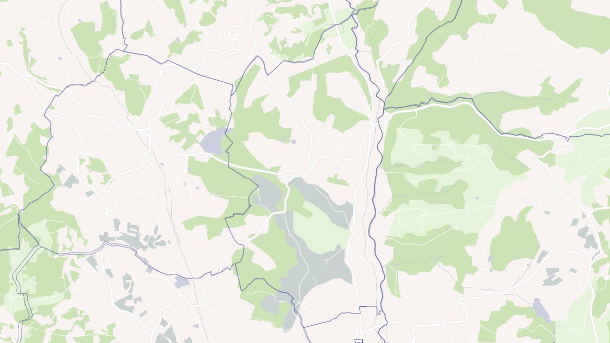 Aperçu cartographique de Marcillac-la-Croze, centré sur la commune