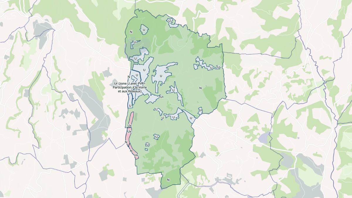 Aperçu cartographique de Meyssac, centré sur la commune