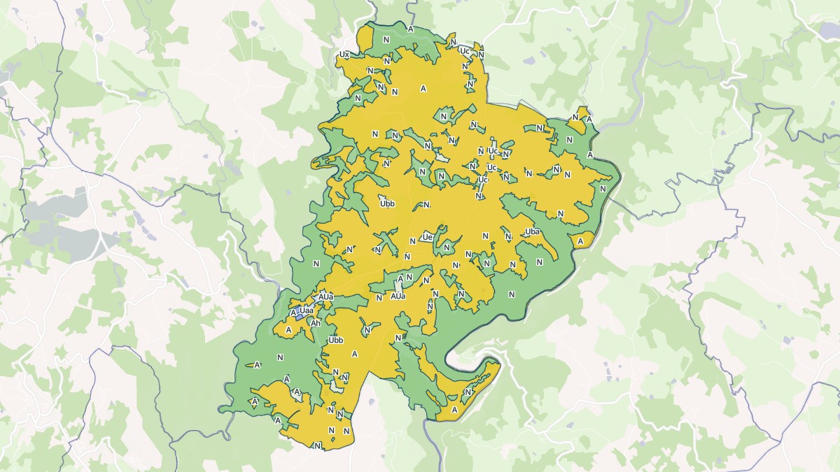 Aperçu cartographique de Orgnac-sur-Vézère, centré sur la commune
