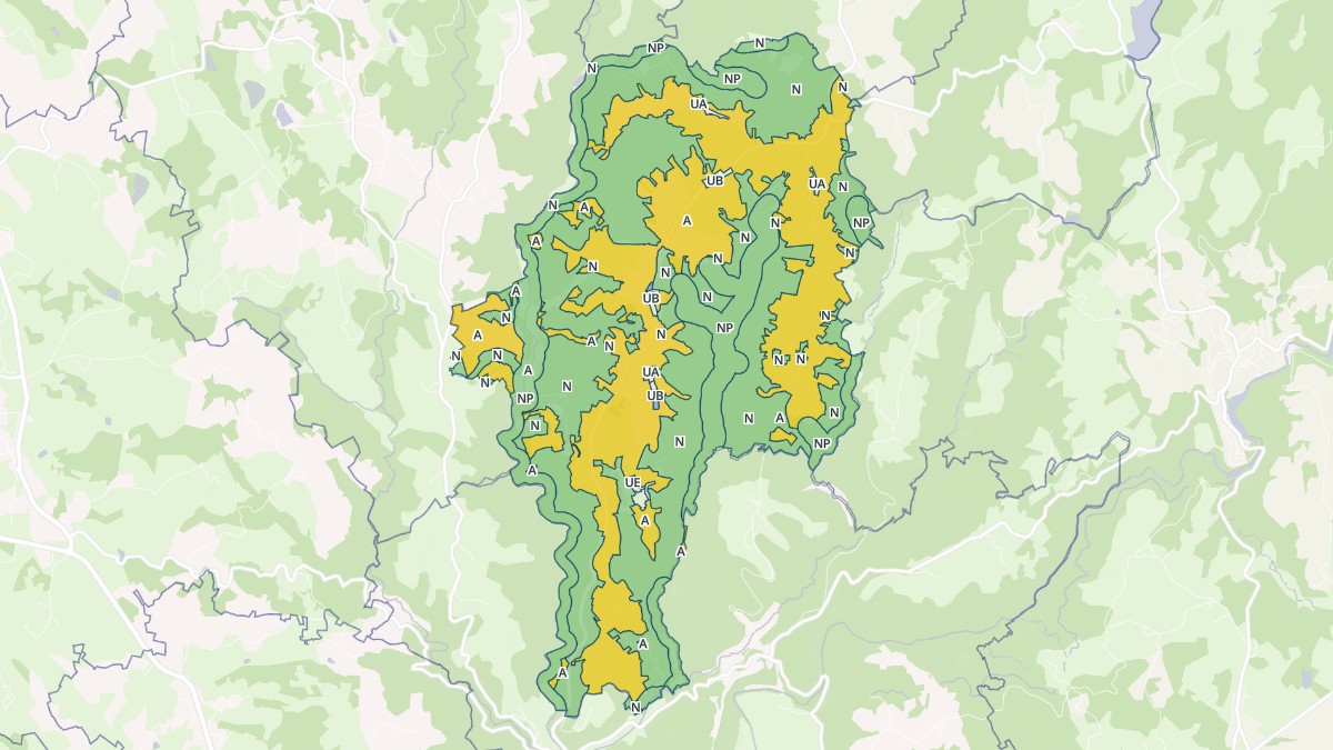 Aperçu cartographique de Orliac-de-Bar, centré sur la commune