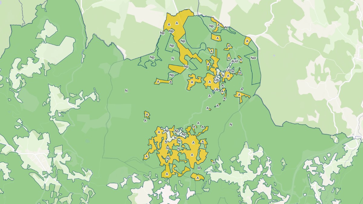 Aperçu cartographique de Péret-Bel-Air, centré sur la commune