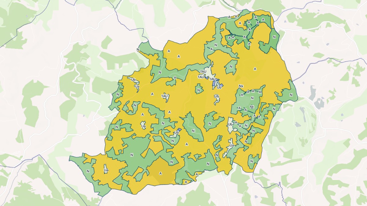 Aperçu cartographique de Perpezac-le-Blanc, centré sur la commune