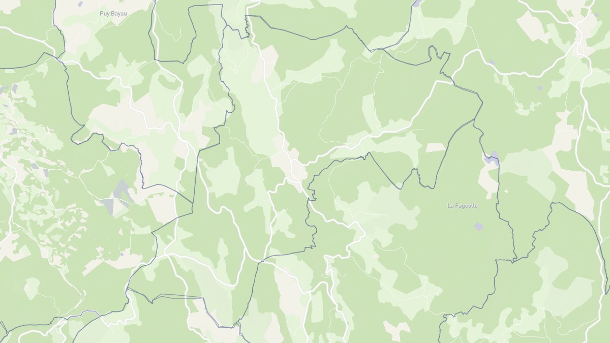Aperçu cartographique de Pradines, centré sur la commune