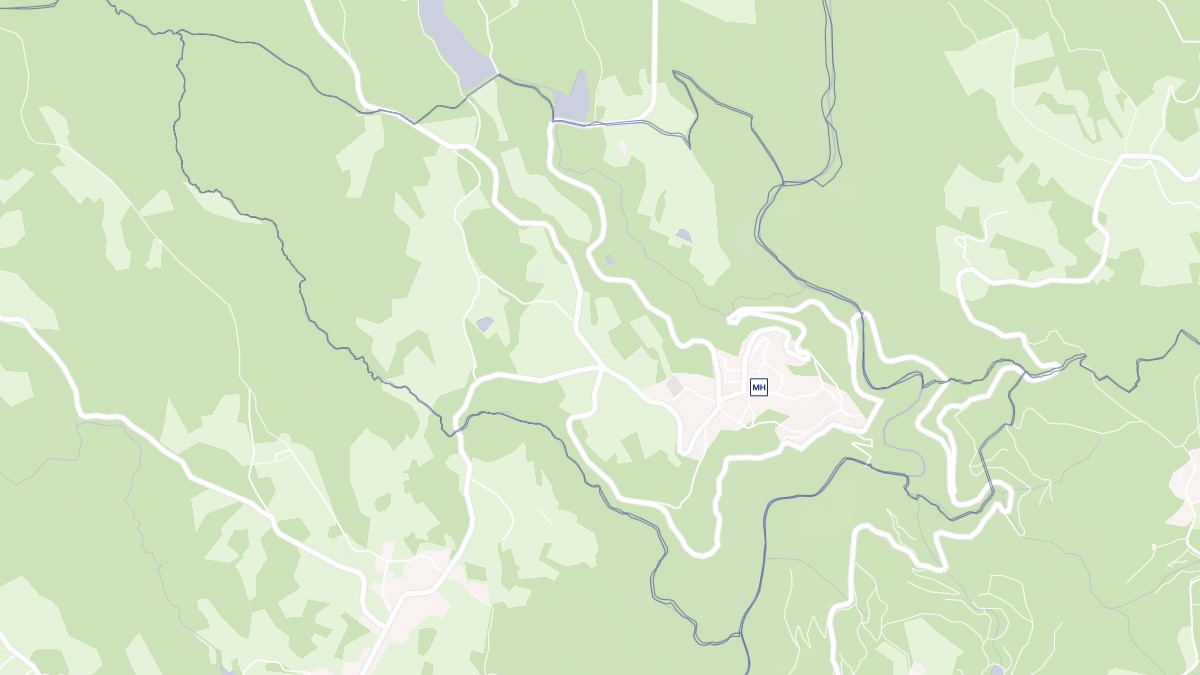 Aperçu cartographique de La Roche-Canillac, centré sur la commune