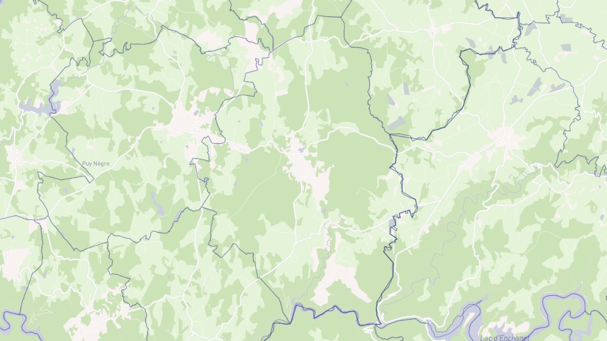 Aperçu cartographique de Saint-Julien-aux-Bois, centré sur la commune