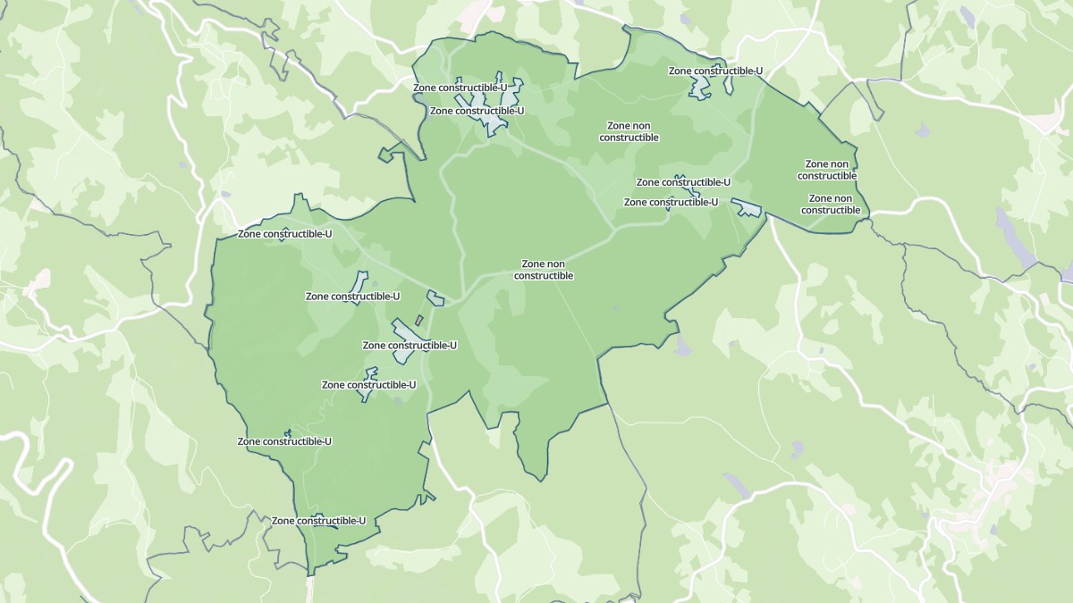 Aperçu cartographique de Saint-Paul, centré sur la commune