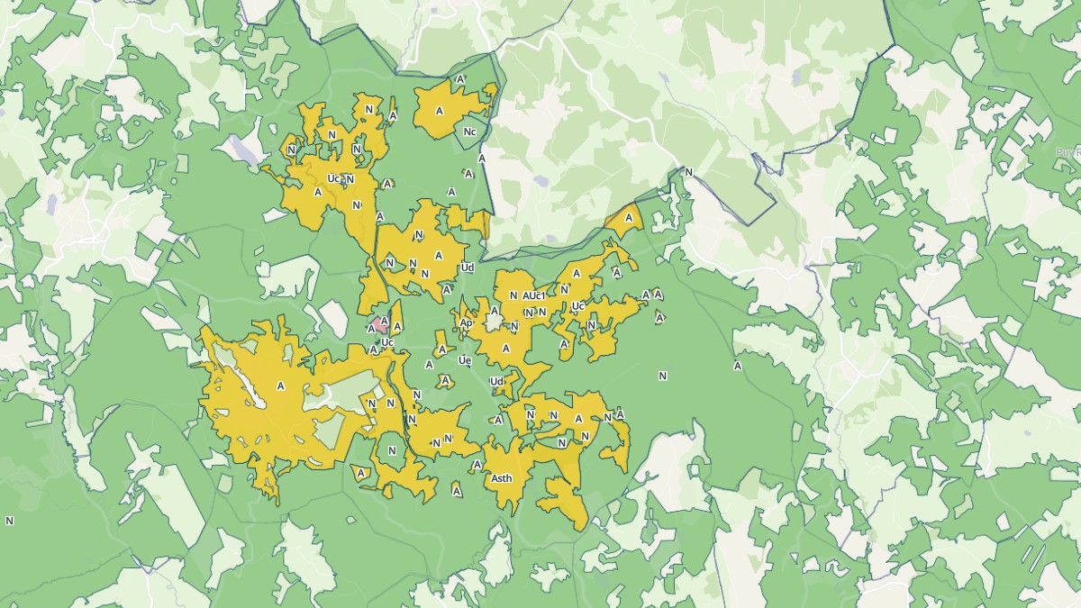 Aperçu cartographique de Saint-Rémy, centré sur la commune