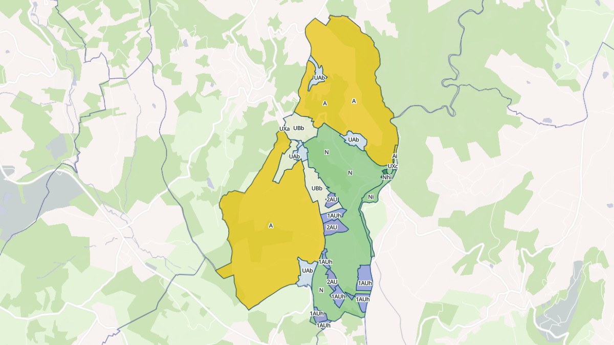 Aperçu cartographique de Saint-Solve, centré sur la commune