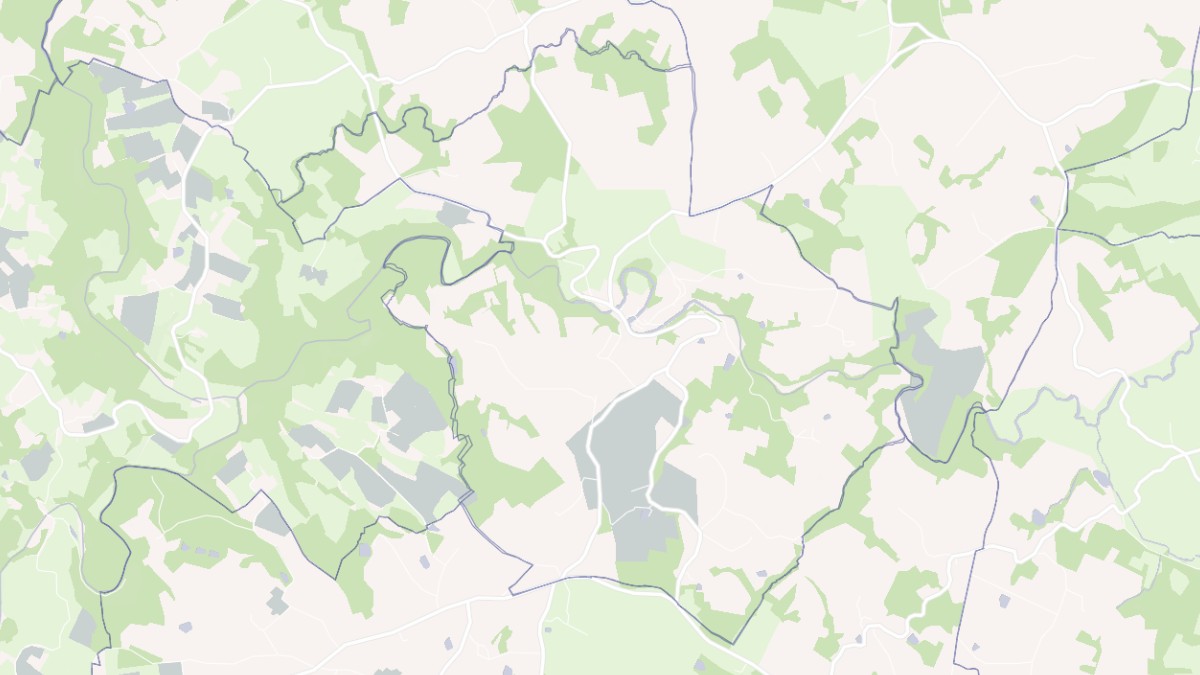Aperçu cartographique de Ségur-le-Château, centré sur la commune