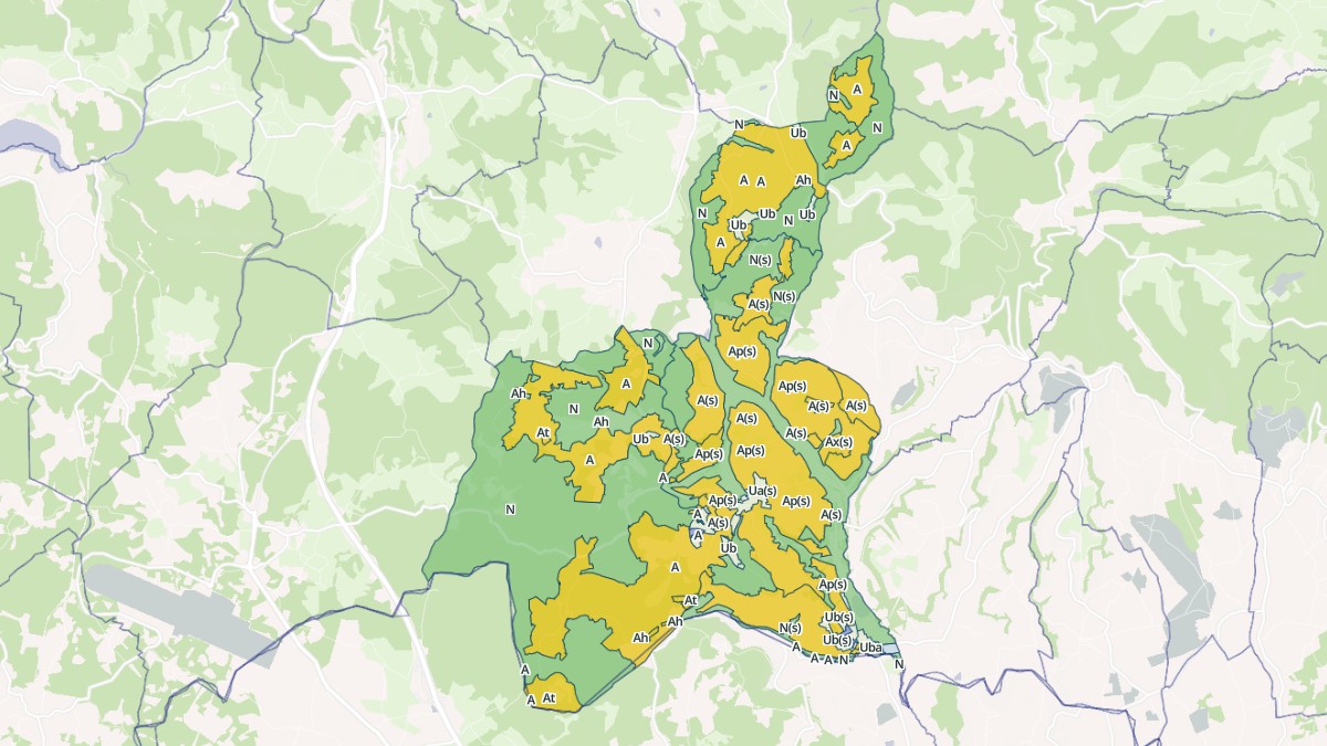 Aperçu cartographique de Turenne, centré sur la commune