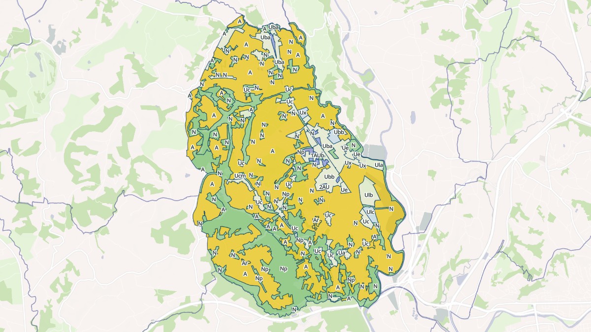 Aperçu cartographique de Varetz, centré sur la commune