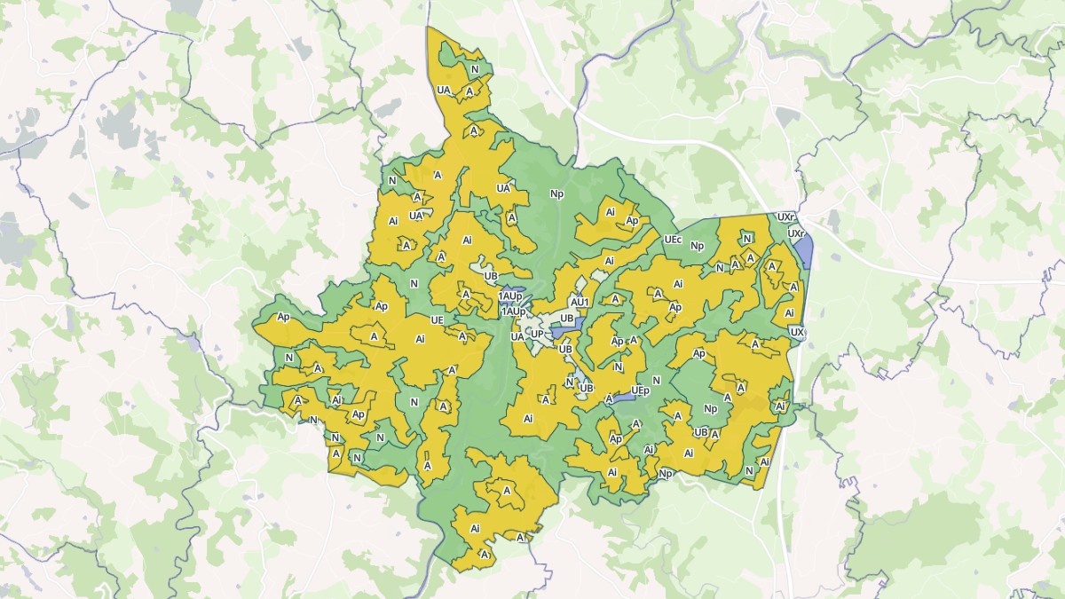 Aperçu cartographique de Vigeois, centré sur la commune
