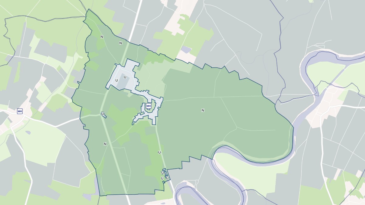 Aperçu cartographique de Auvillars-sur-Saône, centré sur la commune