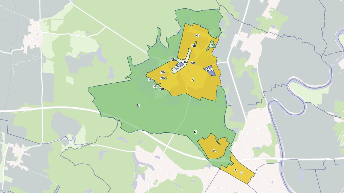 Aperçu cartographique de Bagnot, centré sur la commune