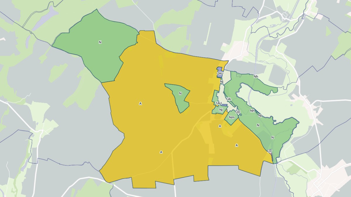 Aperçu cartographique de Beaumont-sur-Vingeanne, centré sur la commune