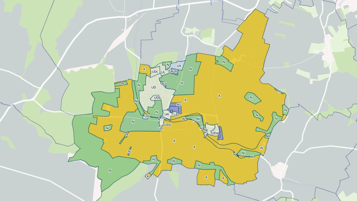 Aperçu cartographique de Belleneuve, centré sur la commune