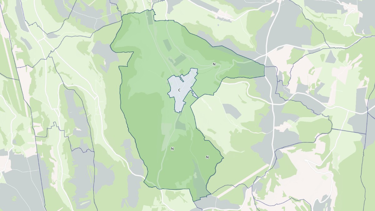 Aperçu cartographique de Blaisy-Bas, centré sur la commune
