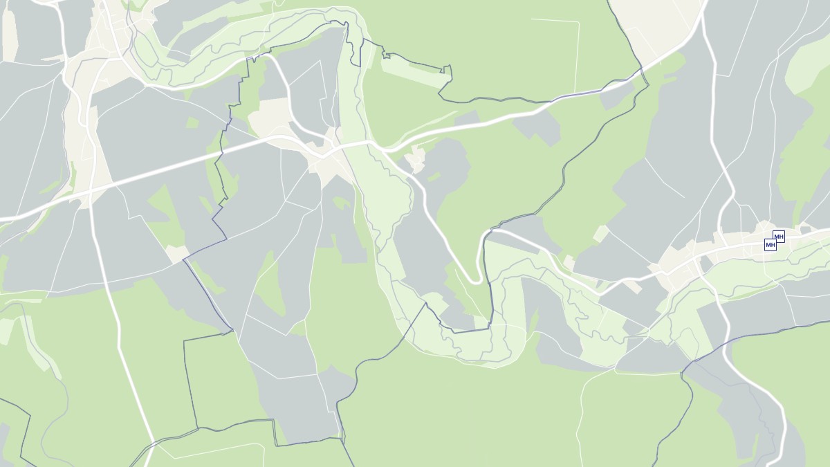 Aperçu cartographique de Boudreville, centré sur la commune