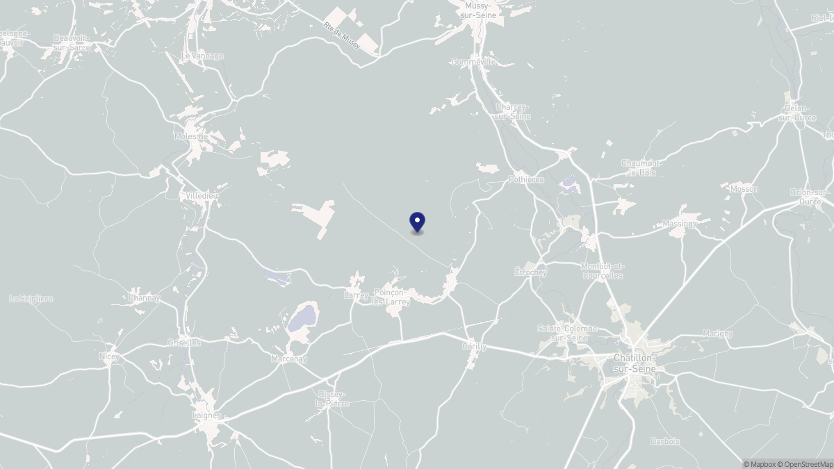 Aperçu cartographique de Bouix, centré sur la commune